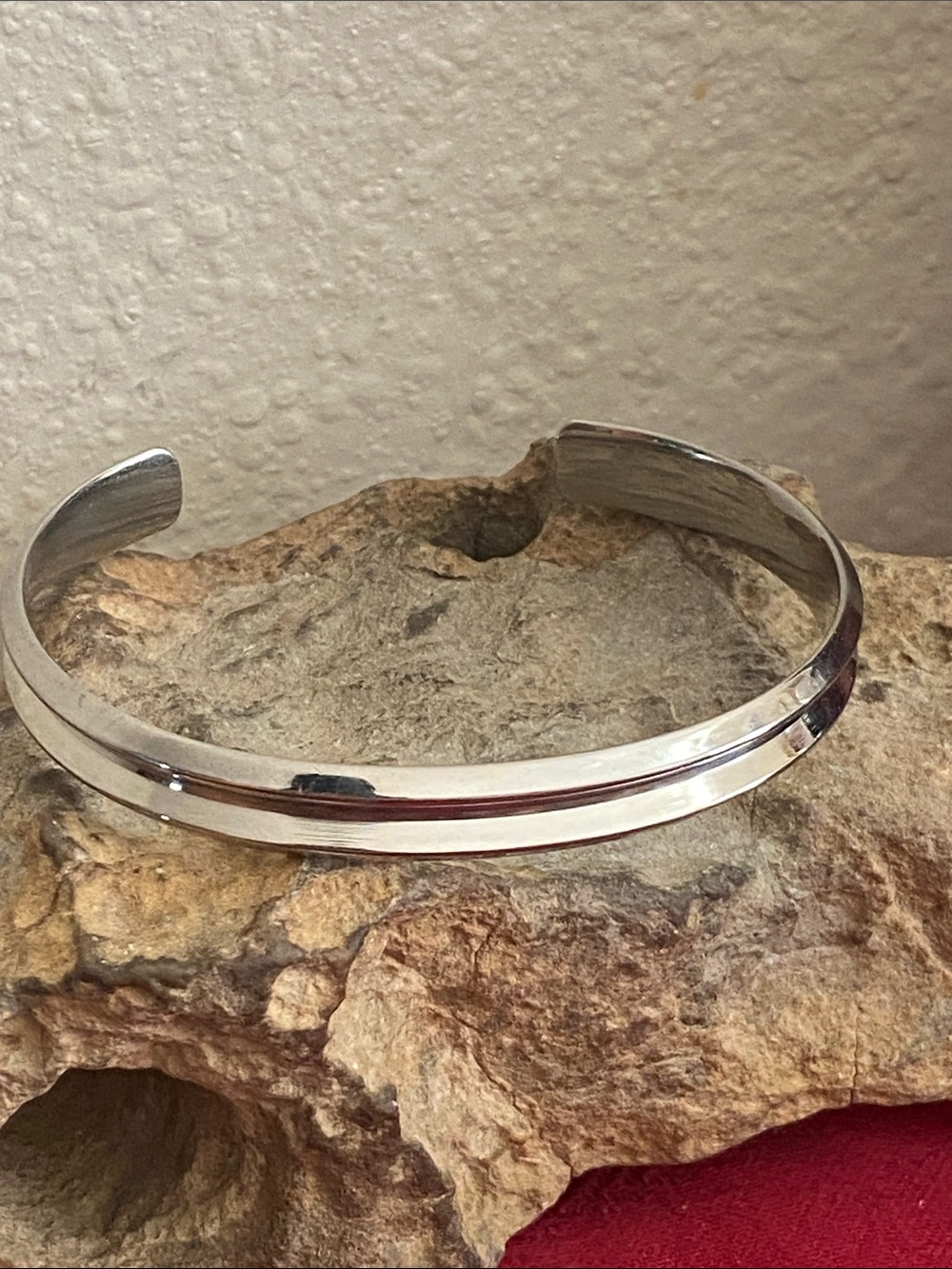 Vintage Stainless Steel Cuff Bracelet